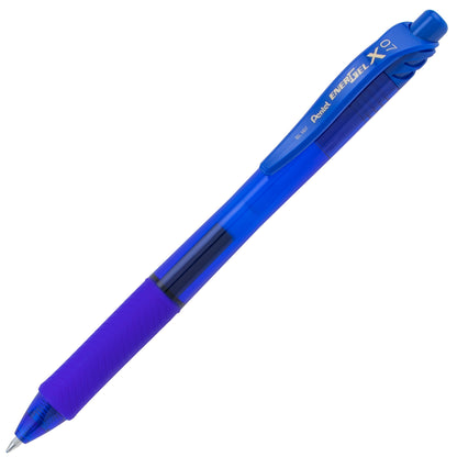 Pentel EnerGel-X Retractable Liquid Gel Pen, (0.7mm) Metal Tip, Medium Line, Blue Ink (BL107-C)