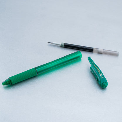 Pentel EnerGel-X Retractable Liquid Gel Pen, (0.7mm) Metal Tip, Medium Line, Green Ink (BL107-D), 48 Dozen