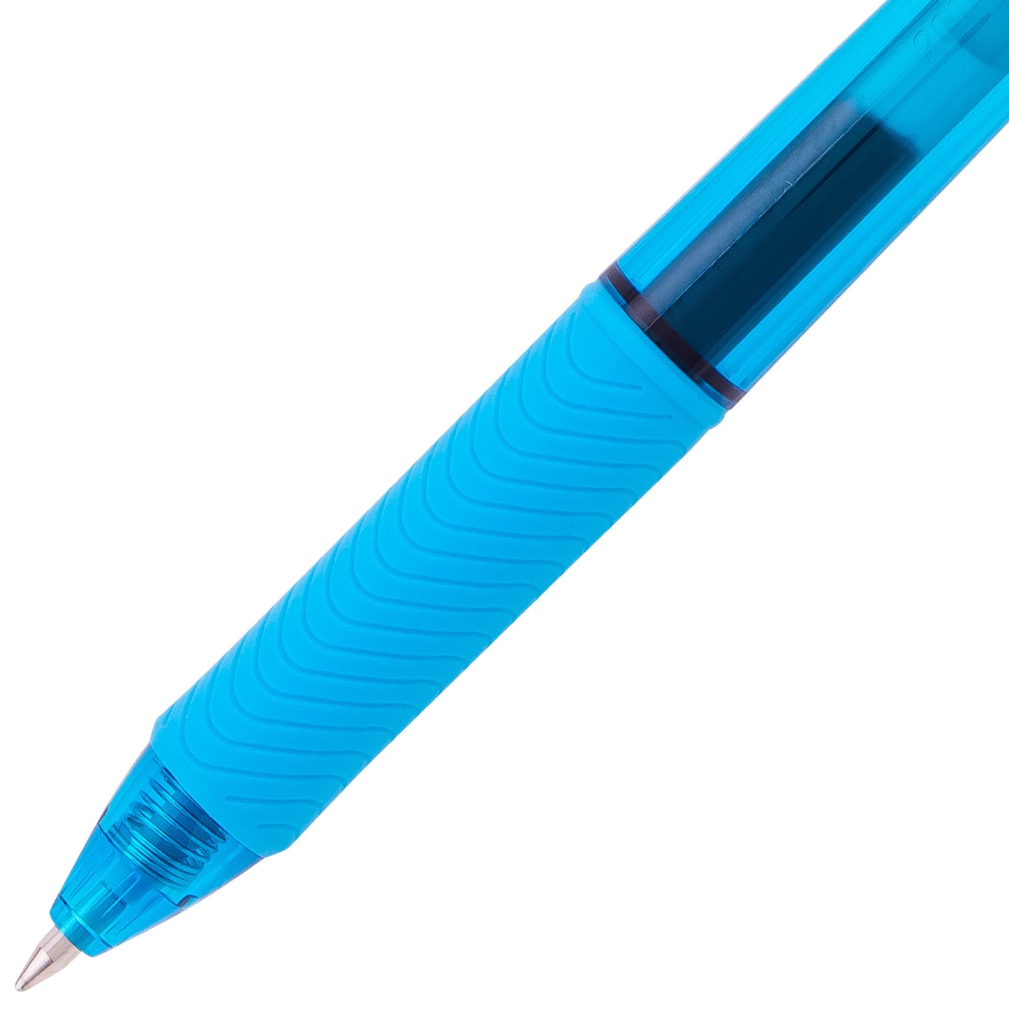 Pentel EnerGel-X Retractable Liquid Gel Pen, (0.7mm) Metal Tip, Medium Line, Sky Blue Ink (BL107-S)