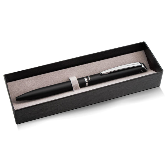 EnerGel Style Gel Pen, (0.7mm) Medium Line, Black barrel, Black Ink, Gift Box w/ Belly Band (BL2007AABX)