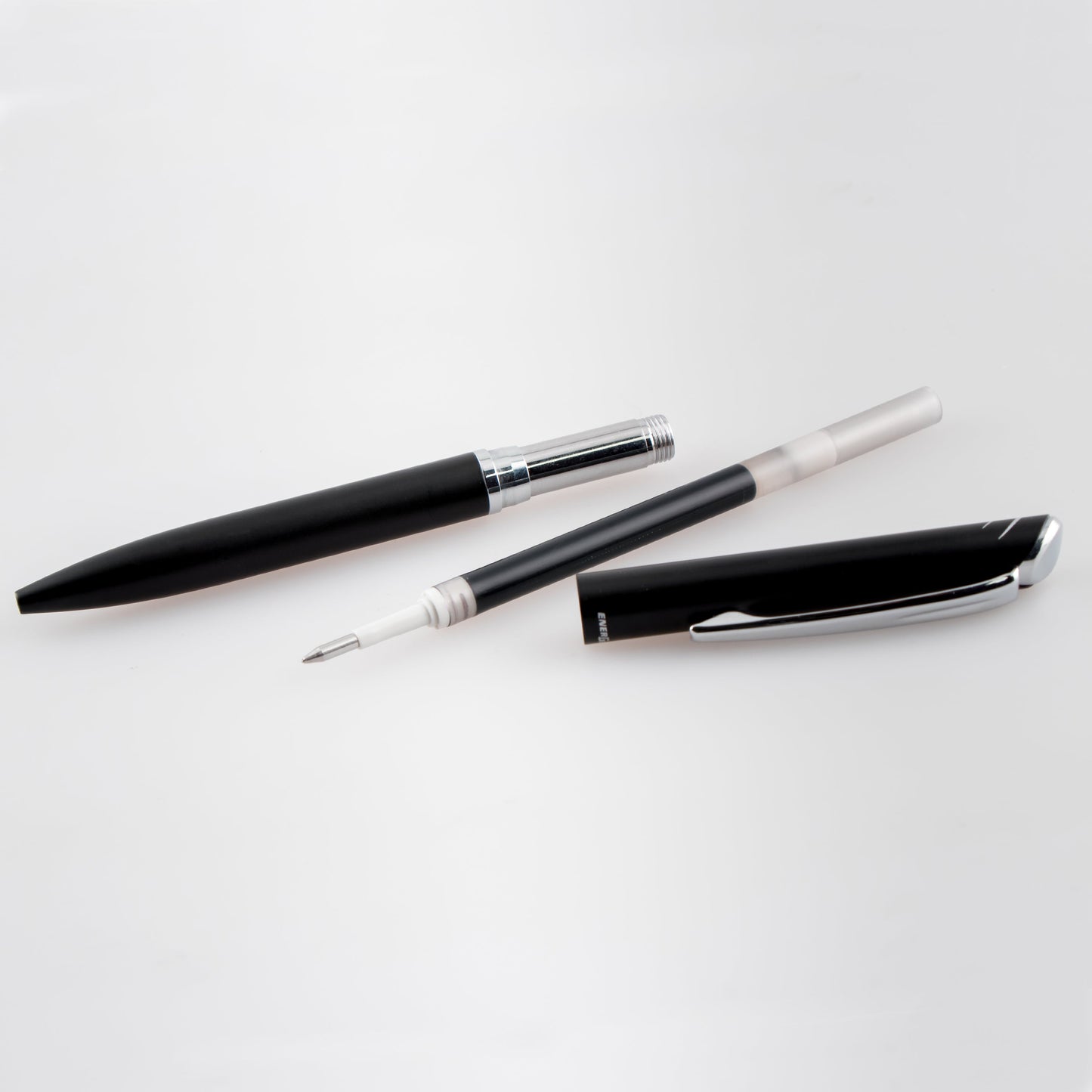 EnerGel Style Gel Pen, (0.7mm) Medium Line, Black barrel, Black Ink, Gift Box w/ Belly Band (BL2007AABX)
