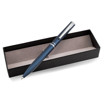Pentel EnerGel Style Gel Pen, (0.7mm) Medium Line, Dark Blue barrel, Black Ink, Gift Box w/ Belly Band (BL2007CABX)