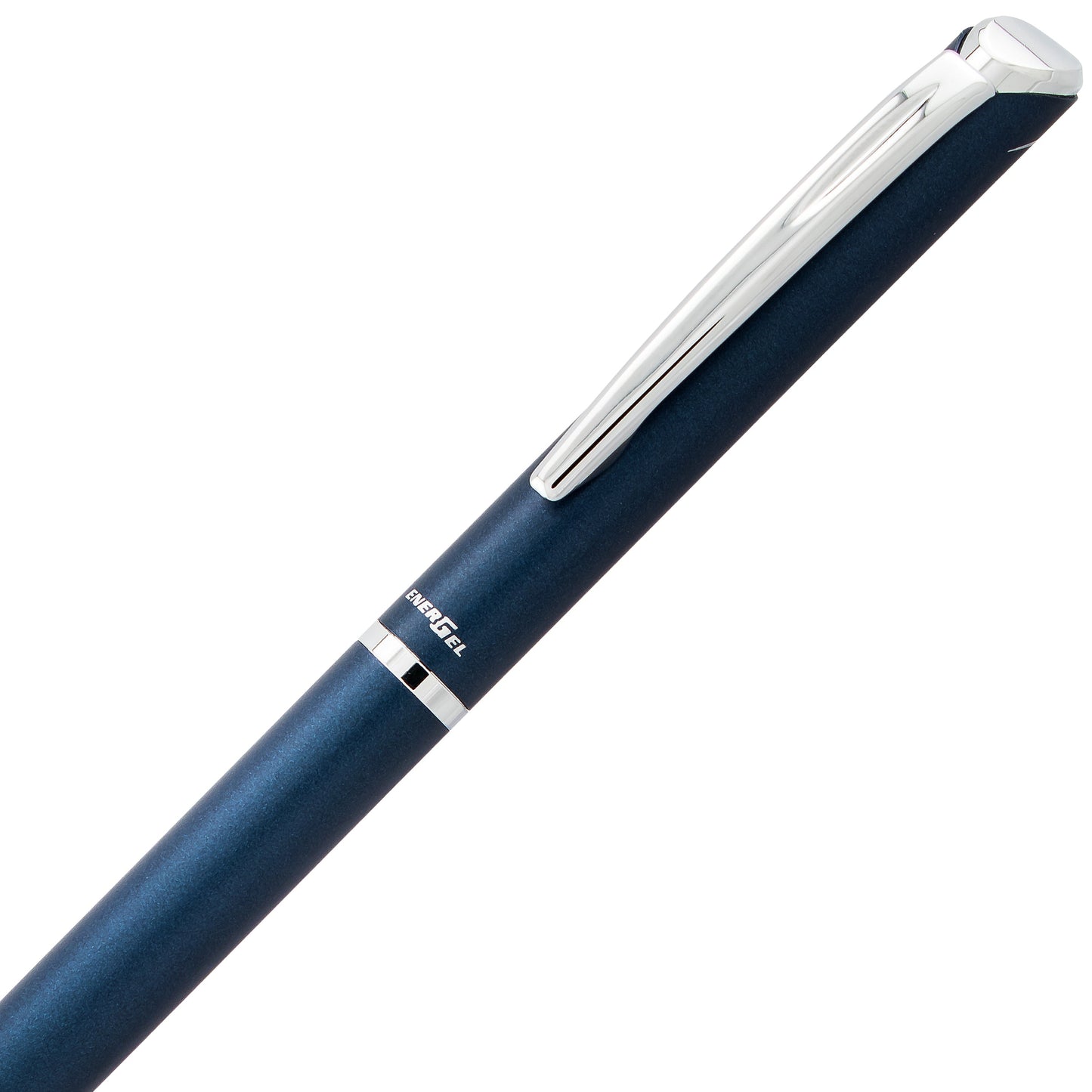 Pentel EnerGel Style Gel Pen, (0.7mm) Medium Line, Dark Blue barrel, Black Ink, Gift Box w/ Belly Band (BL2007CABX)