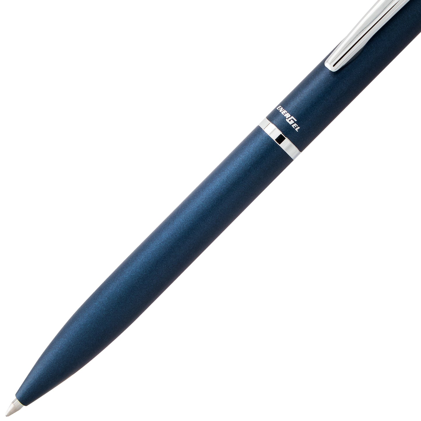 Pentel EnerGel Style Gel Pen, (0.7mm) Medium Line, Dark Blue barrel, Black Ink, Gift Box w/ Belly Band (BL2007CABX)