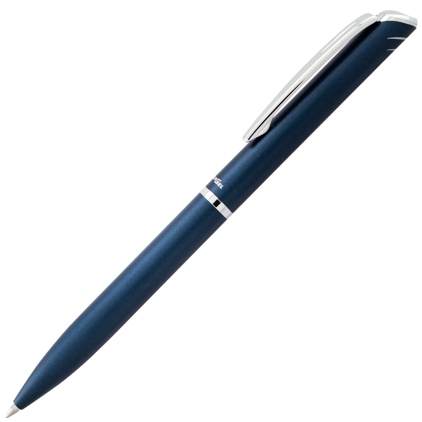 Pentel EnerGel Style Gel Pen, (0.7mm) Medium Line, Dark Blue barrel, Black Ink, Gift Box w/ Belly Band (BL2007CABX)