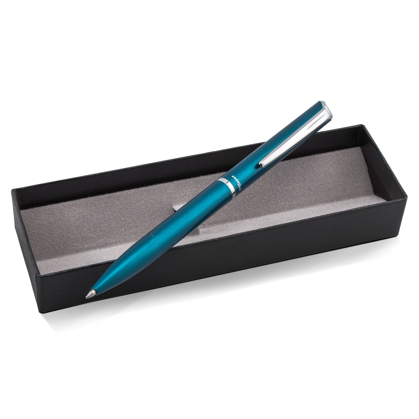 EnerGel Style Gel Pen, (0.7mm) Medium Line,Teal Blue barrel, Black Ink, Gift Box w/ Belly Band (BL2007SABX)