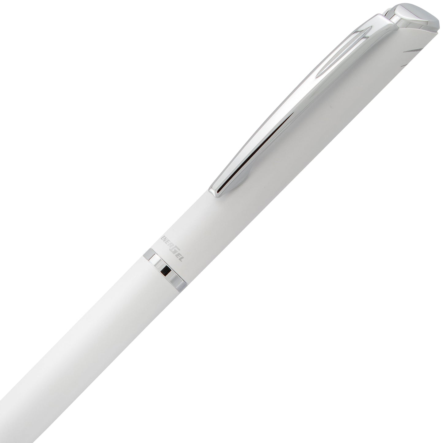 Pentel EnerGel Style Gel Pen, (0.7mm) Medium Line, White barrel, Black Ink, Gift Box w/ Belly Band (BL2007WABX)