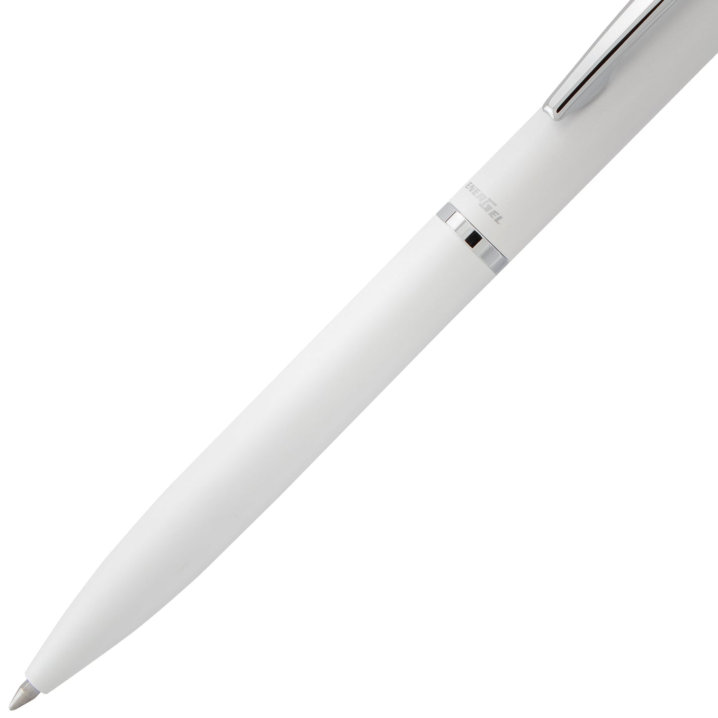 Pentel EnerGel Style Gel Pen, (0.7mm) Medium Line, White barrel, Black Ink, Gift Box w/ Belly Band (BL2007WABX)