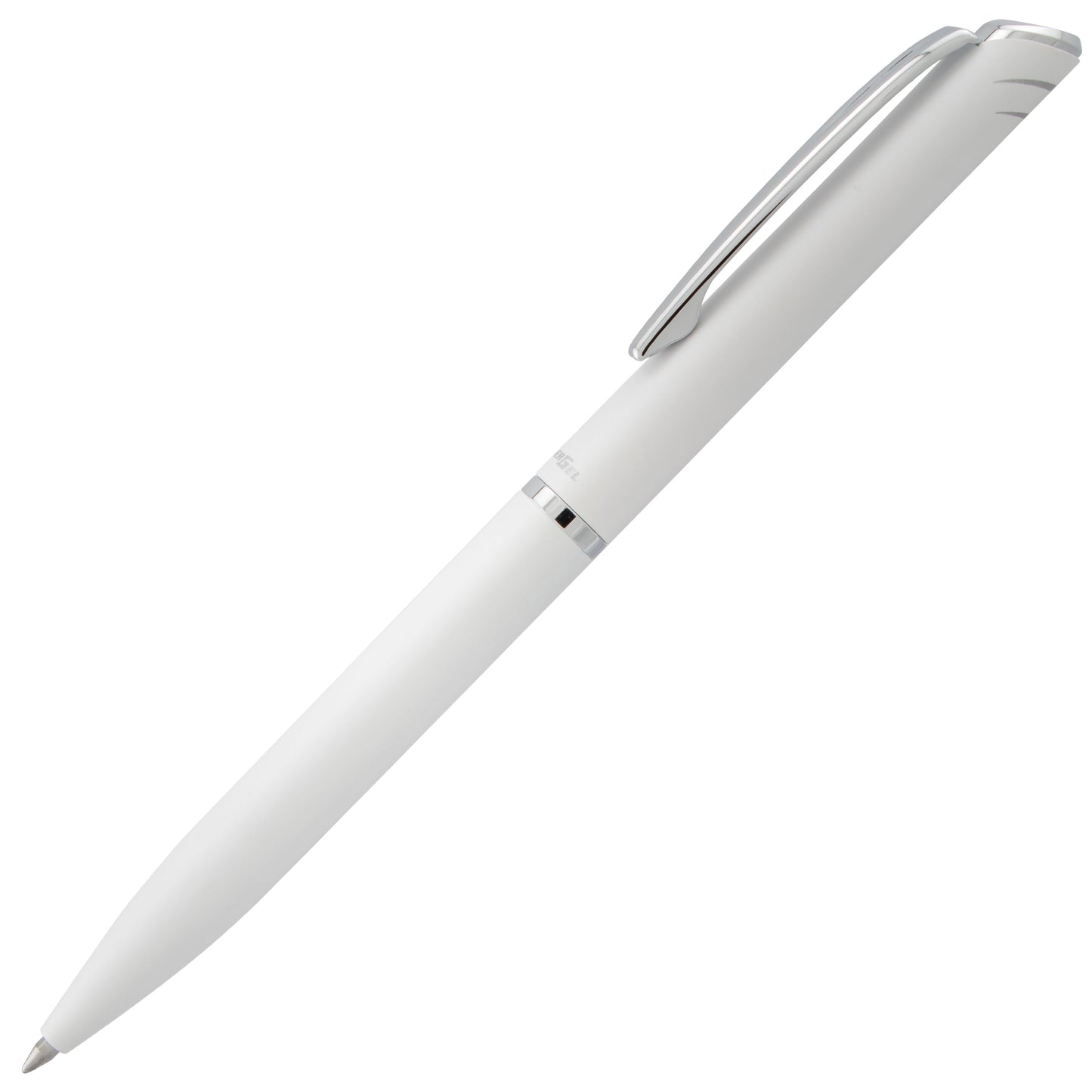 Pentel EnerGel Style Gel Pen, (0.7mm) Medium Line, White barrel, Black Ink, Gift Box w/ Belly Band (BL2007WABX)