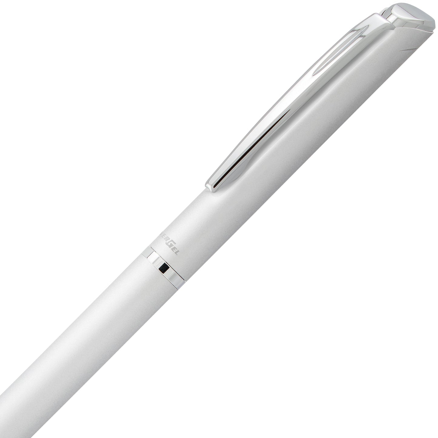 Pentel EnerGel Style Gel Pen, (0.7mm) Medium Line, Silver barrel, Black Ink, Gift Box w/ Belly Band (BL2007ZABX), 24 Each