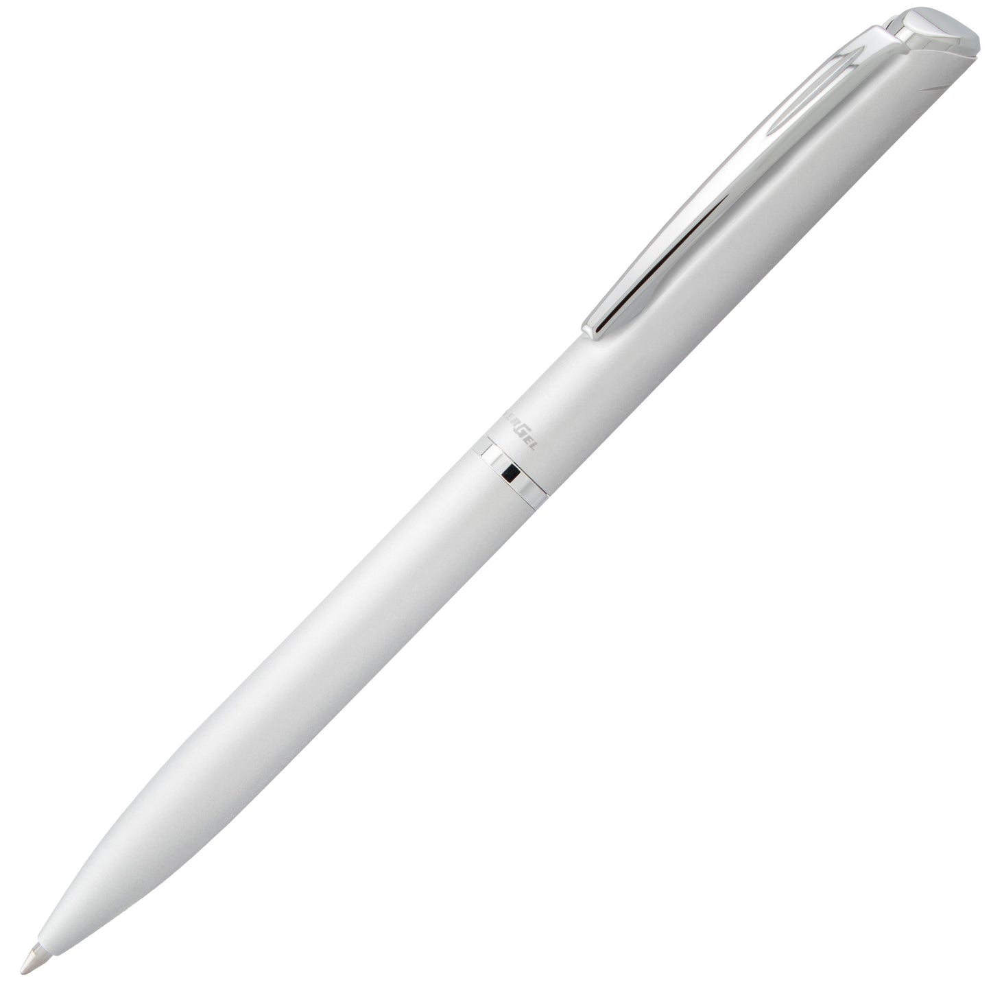 Pentel EnerGel Style Gel Pen, (0.7mm) Medium Line, Silver barrel, Black Ink, Gift Box w/ Belly Band (BL2007ZABX), 24 Each