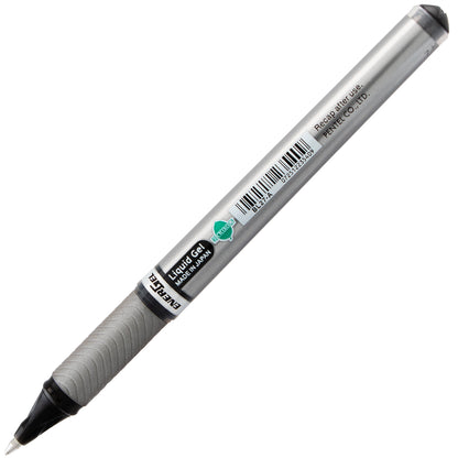 Pentel EnerGel NV Liquid Gel Pen, (0.7mm) Metal Tip, Medium Line Capped, Black Ink (BL27-A)