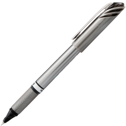 Pentel EnerGel NV Liquid Gel Pen, (0.7mm) Metal Tip, Medium Line Capped, Black Ink (BL27-A)