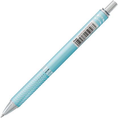 EnerGel Alloy Retractable Premium Liquid Gel Pen, (0.7mm) Aquamarine Barrel, Black Ink (BL407LS-A)
