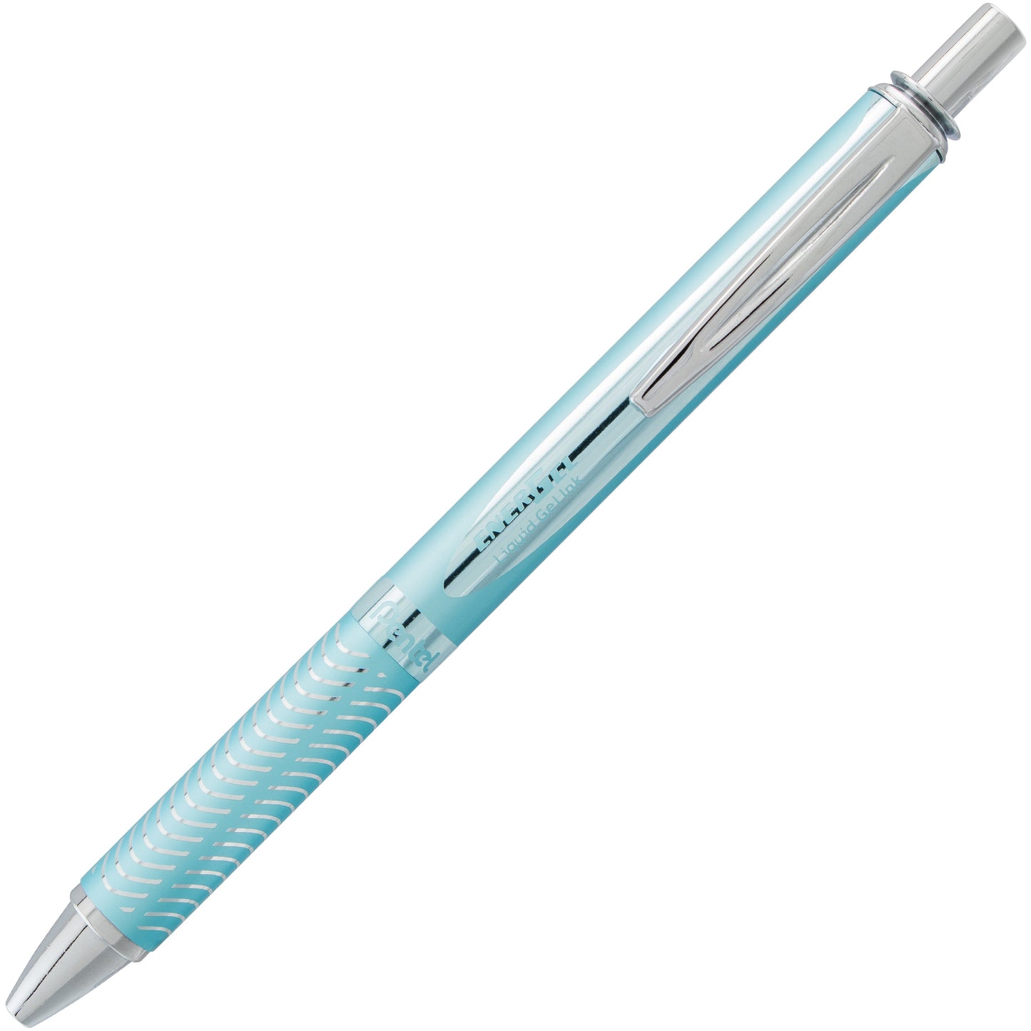 EnerGel Alloy Retractable Premium Liquid Gel Pen, (0.7mm) Aquamarine Barrel, Black Ink (BL407LS-A)
