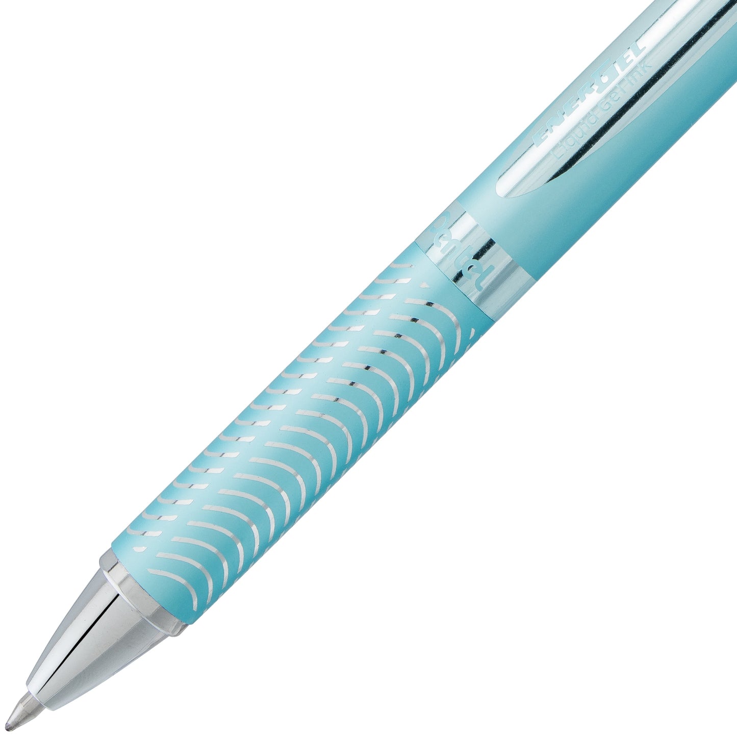 EnerGel Alloy Retractable Premium Liquid Gel Pen, (0.7mm) Aquamarine Barrel, Black Ink (BL407LS-A)