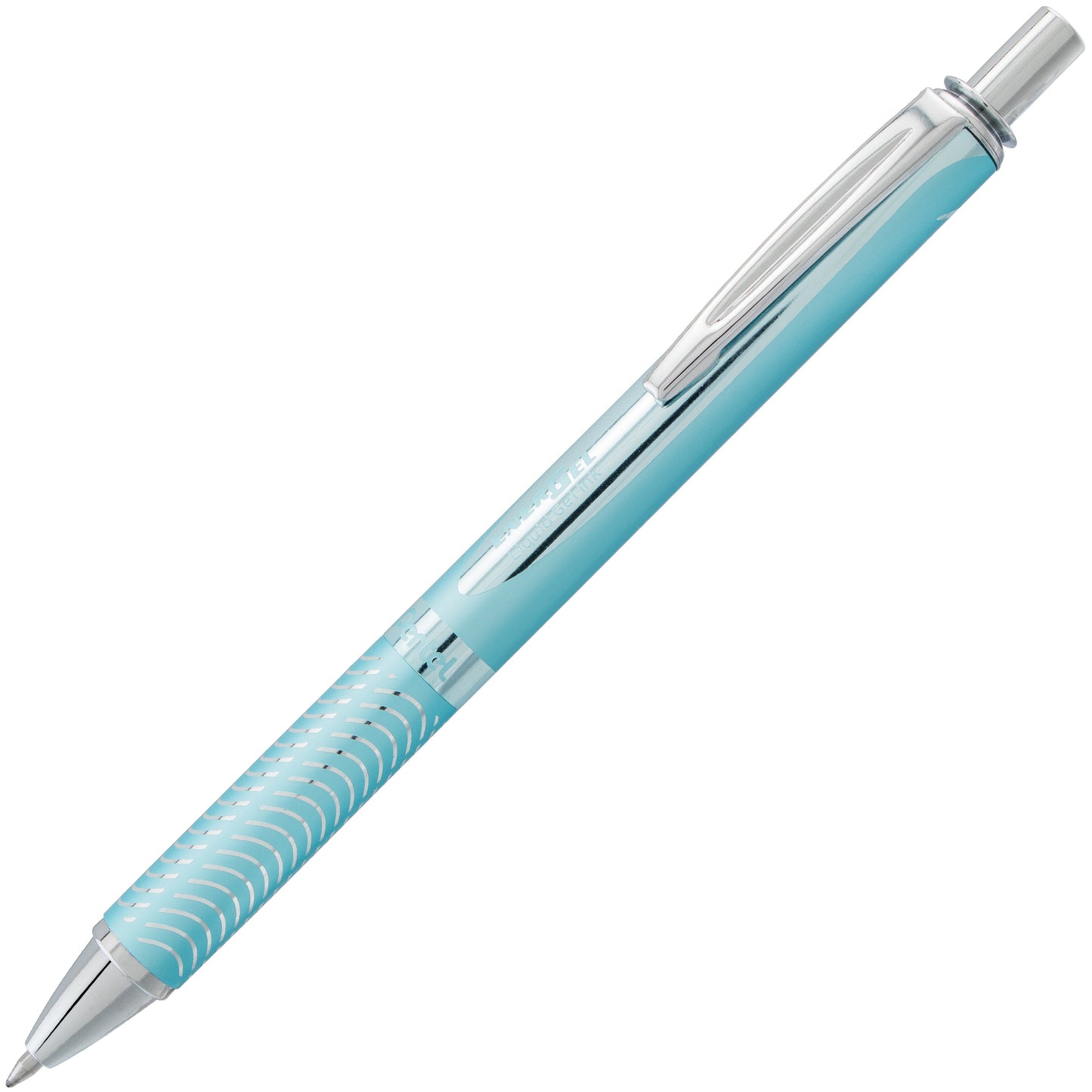 EnerGel Alloy Retractable Premium Liquid Gel Pen, (0.7mm) Aquamarine Barrel, Black Ink (BL407LS-A)