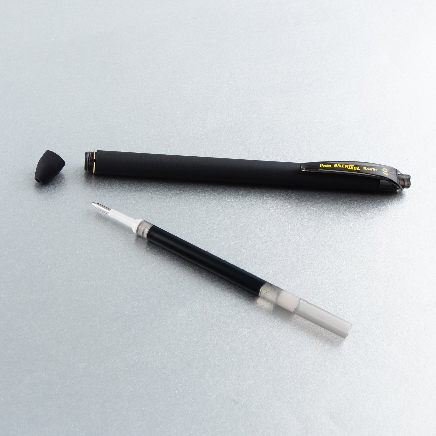 Pentel EnerGel Kuro Liquid Gel Pen, (0.7mm) Medium line, Black Ink, (BL437R1-A), 48 Dozen