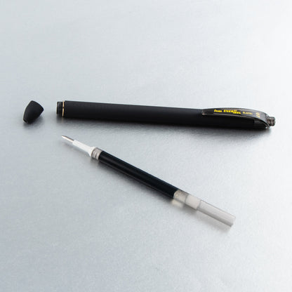 Pentel EnerGel Kuro Liquid Gel Pen, (0.7mm) Medium line, Black Ink, (BL437R1-A), 48 Dozen