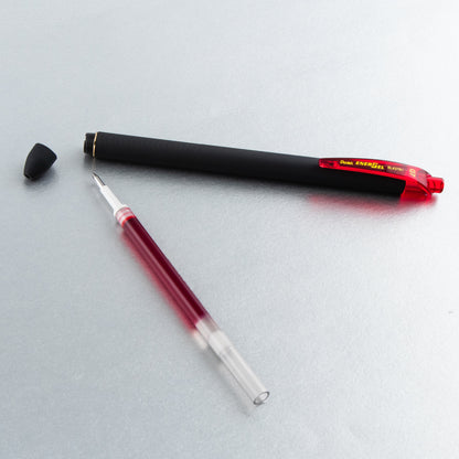 EnerGel Kuro Liquid Gel Pen, (0.7mm) Medium line, Red Ink (BL437R1-B)