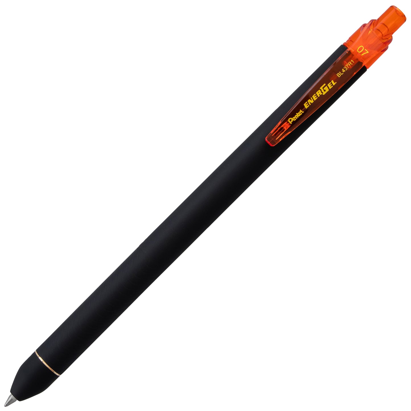 EnerGel Kuro Liquid Gel Pen, (0.7mm) Medium line, Orange Ink (BL437R1-F)