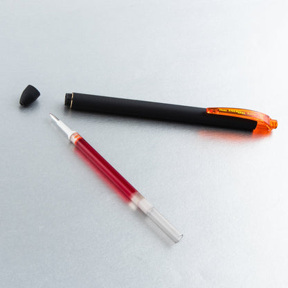 EnerGel Kuro Liquid Gel Pen, (0.7mm) Medium line, Orange Ink (BL437R1-F)