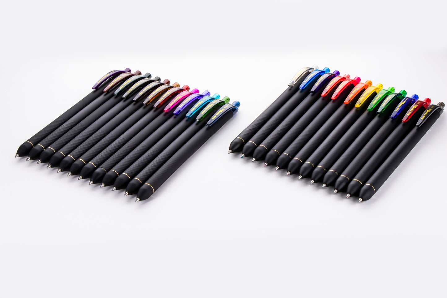 EnerGel Kuro Liquid Gel Pen, (0.7mm) Medium line, Assorted Ink, 24-pk (BL437R1PC24M)