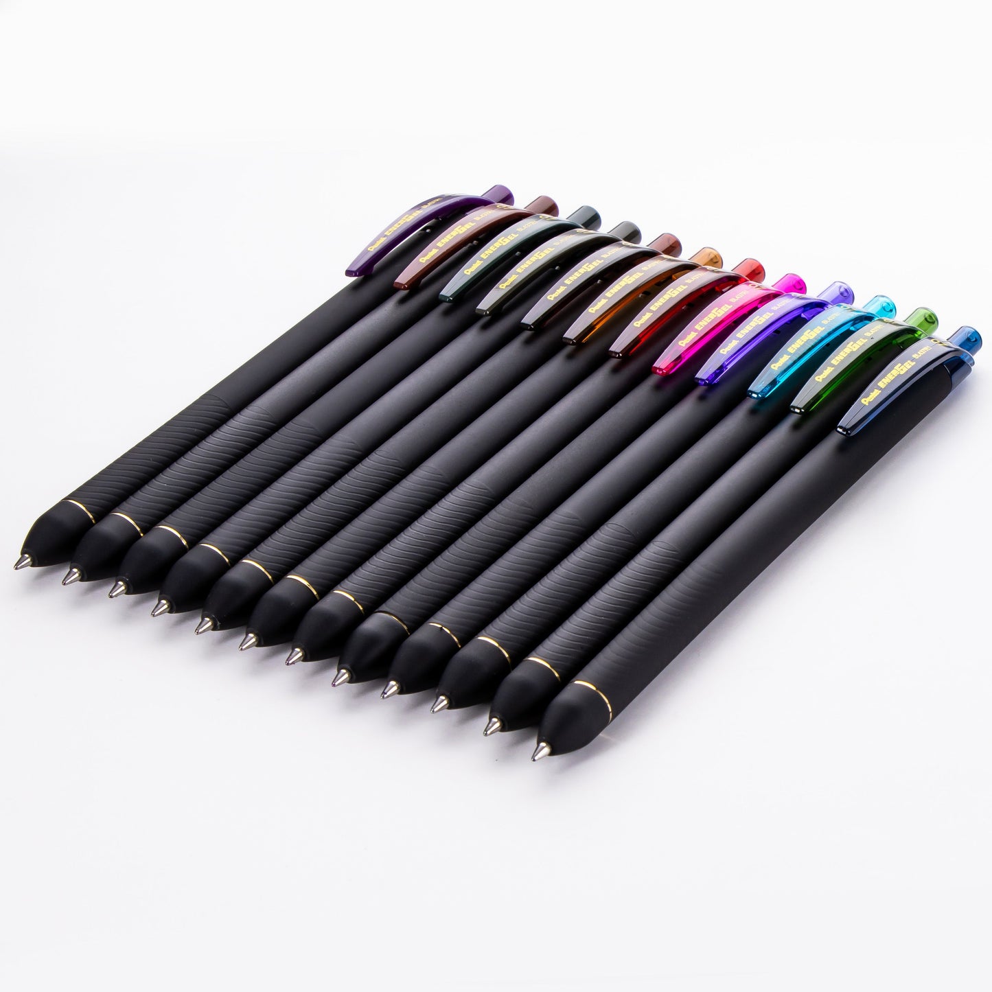 EnerGel Kuro Liquid Gel Pen, (0.7mm) Medium line, Assorted Ink, 24-pk (BL437R1PC24M)