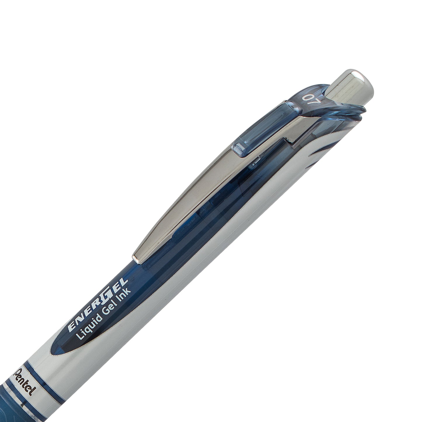 EnerGel RTX Retractable Liquid Gel Pen, (0.7mm) Metal Tip, Medium Line, Navy Blue Ink (BL77-CA)