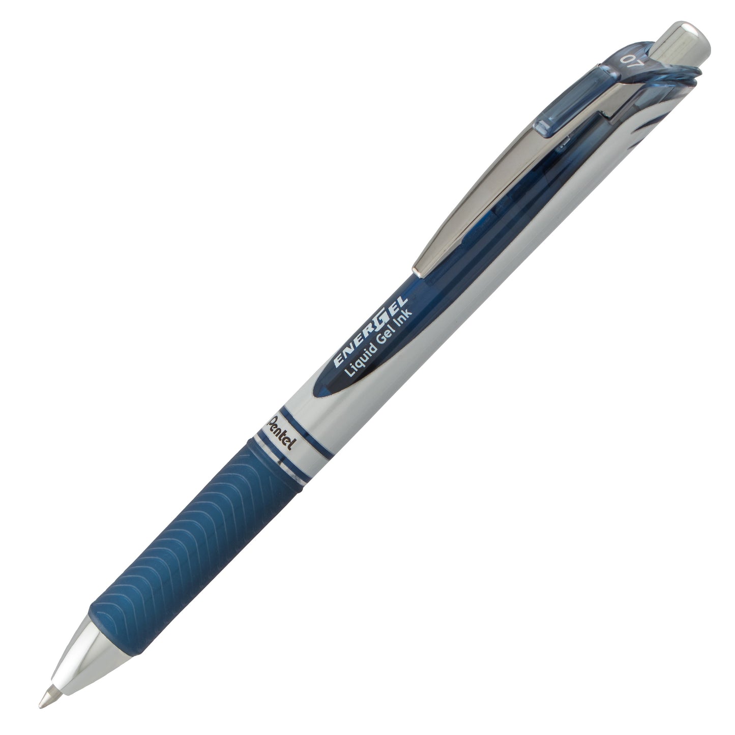 EnerGel RTX Retractable Liquid Gel Pen, (0.7mm) Metal Tip, Medium Line, Navy Blue Ink (BL77-CA)