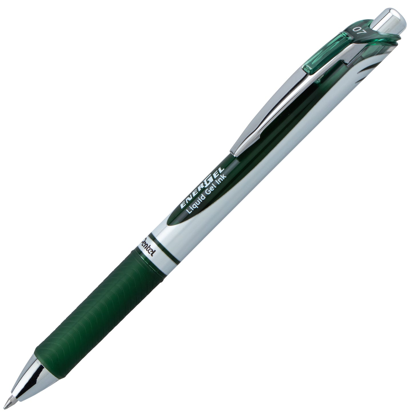 EnerGel RTX Retractable Liquid Gel Pen, (0.7mm) Medium line, Forest Green Ink (BL77-D3)