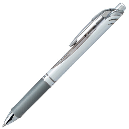 Pentel EnerGel RTX Retractable Liquid Gel Pen, (0.7mm) Medium line, Gray Ink (BL77-N)
