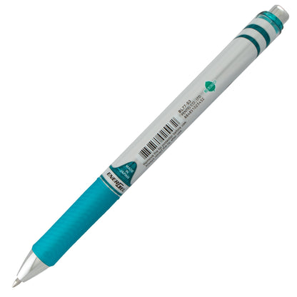Pentel EnerGel RTX Retractable Liquid Gel Pen, (0.7mm) Metal Tip, Medium Line, Turquoise Ink (BL77-S3), 48 Dozen