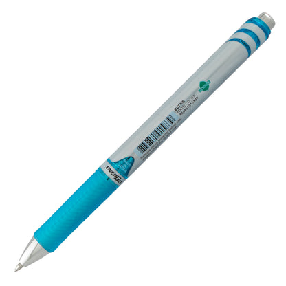 Pentel EnerGel RTX Retractable Liquid Gel Pen, (0.7mm) Metal Tip, Medium Line, Sky Blue Ink (BL77-S), 48 Dozen