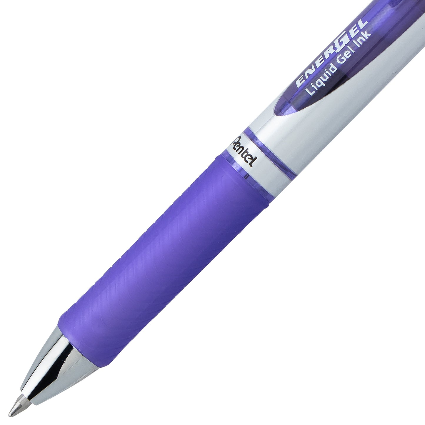 Pentel EnerGel RTX Retractable Liquid Gel Pen, (0.7mm) Medium line, Lilac Ink (BL77-V3)