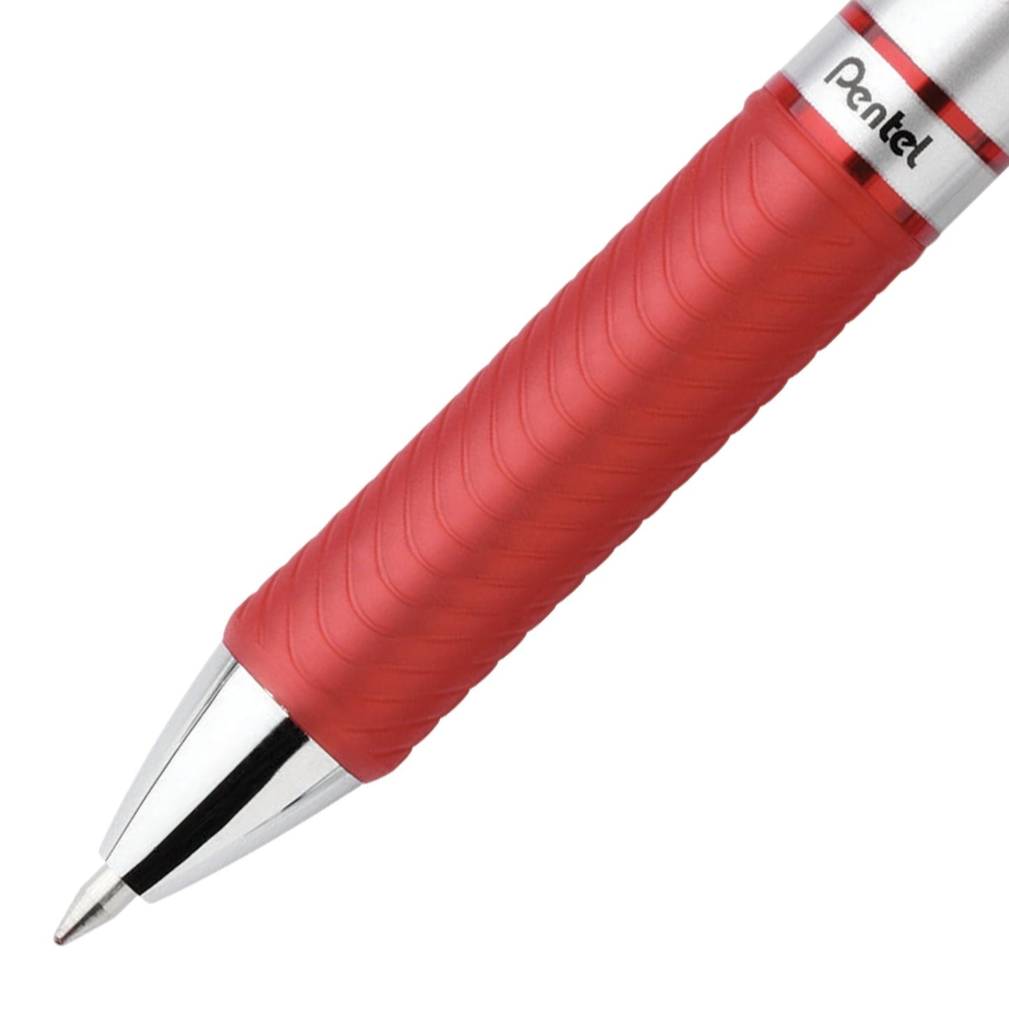 Pentel EnerGel RTX Retractable Liquid Gel Pen, (0.7mm) Metal Tip, Medium Line, Red Ink 3-Pk (BL77BP3B)