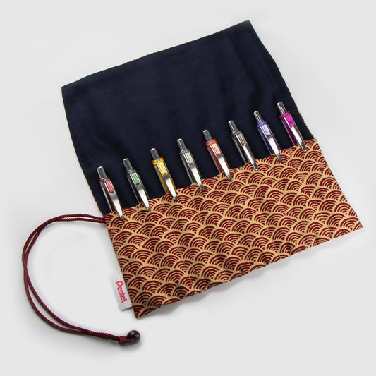 EnerGel RTX Retractable Liquid Gel Pen, (0.7mm) Medium Line, Metal Tip, Assorted Ink, 8-Pk (BG,D3,G,N,P3,SP,V3,V4) (BL77BP8M3)