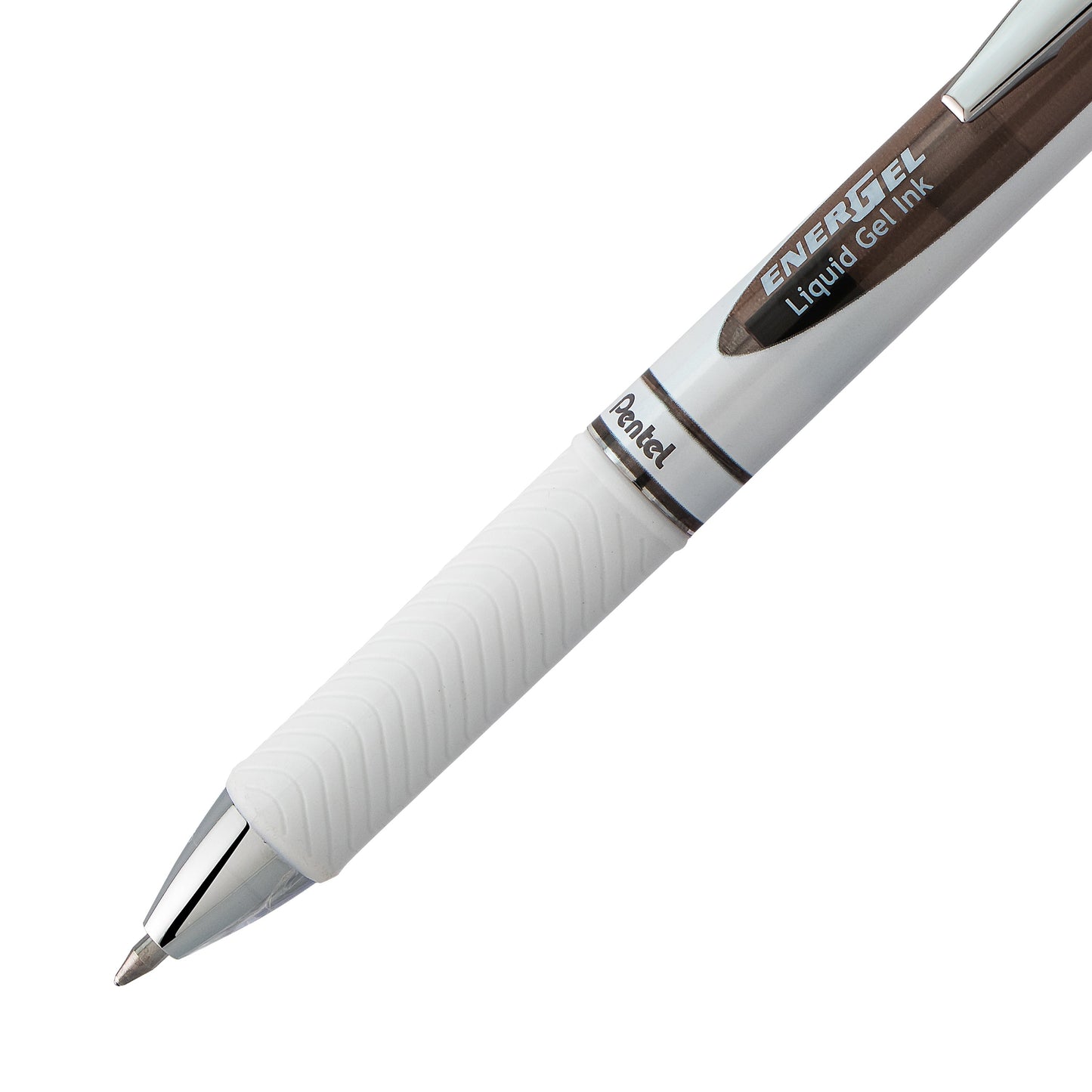 Pentel EnerGel Pearl Retractable Liquid Gel Pen, (0.7mm) Metal Tip, Medium Line, Black Accent, Black Ink (BL77PW-A), 48 Dozen