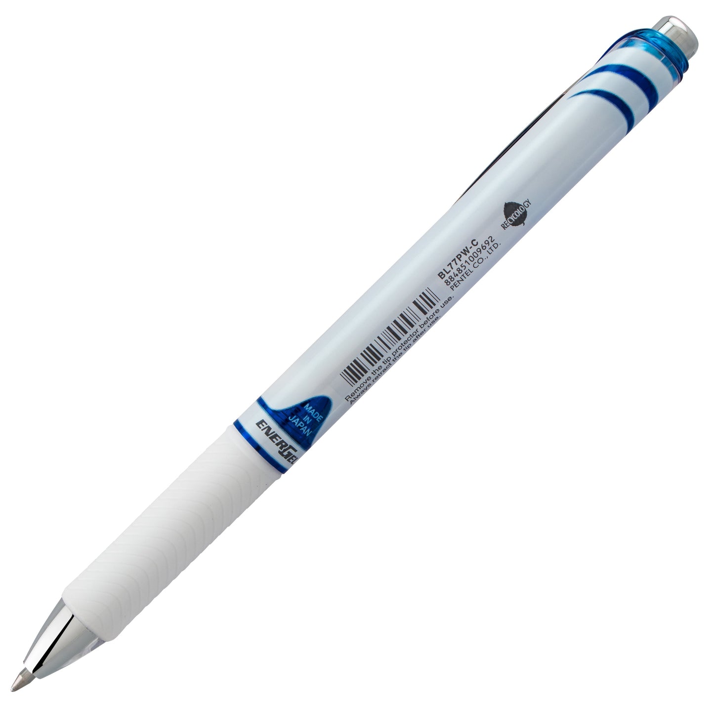 Pentel EnerGel Pearl Retractable Liquid Gel Pen, (0.7mm) Metal Tip, Medium Line, Blue Accent, Blue Ink (BL77PW-C), 48 Dozen