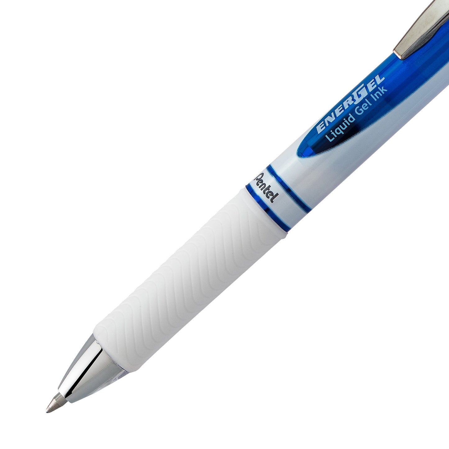 Pentel EnerGel Pearl Retractable Liquid Gel Pen, (0.7mm) Metal Tip, Medium Line, Blue Accent, Blue Ink (BL77PW-C), 48 Dozen