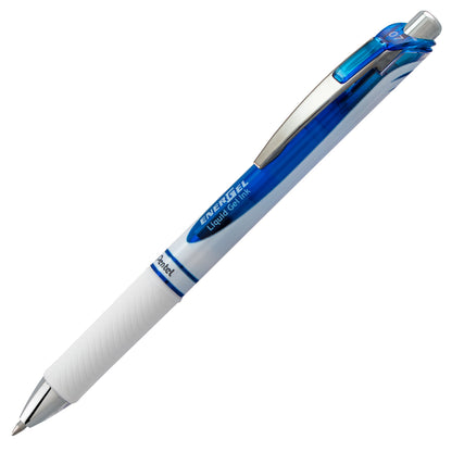 Pentel EnerGel Pearl Retractable Liquid Gel Pen, (0.7mm) Metal Tip, Medium Line, Blue Accent, Blue Ink (BL77PW-C), 48 Dozen