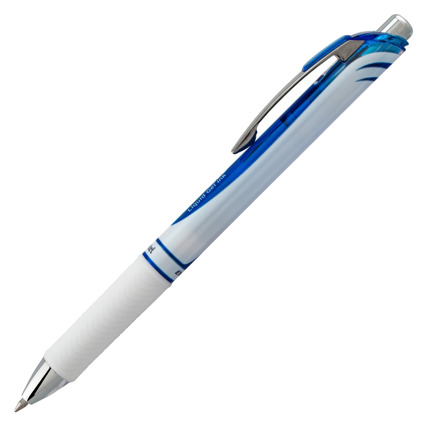 Pentel EnerGel Pearl Retractable Liquid Gel Pen, (0.7mm) Metal Tip, Medium Line, Blue Accent, Blue Ink (BL77PW-C), 48 Dozen