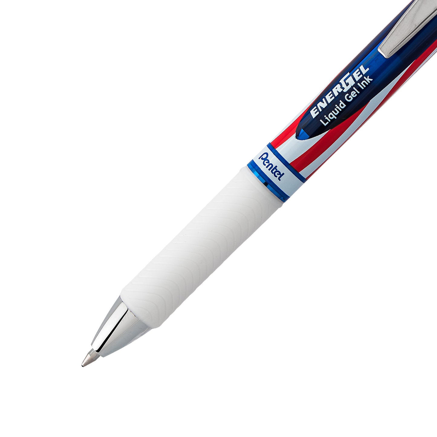 Pentel EnerGel RTX Retractable Liquid Gel Pen, Flag Barrel, (0.7mm) Metal Tip, Medium Line, Black Ink (BL77USA-A), 48 Dozen