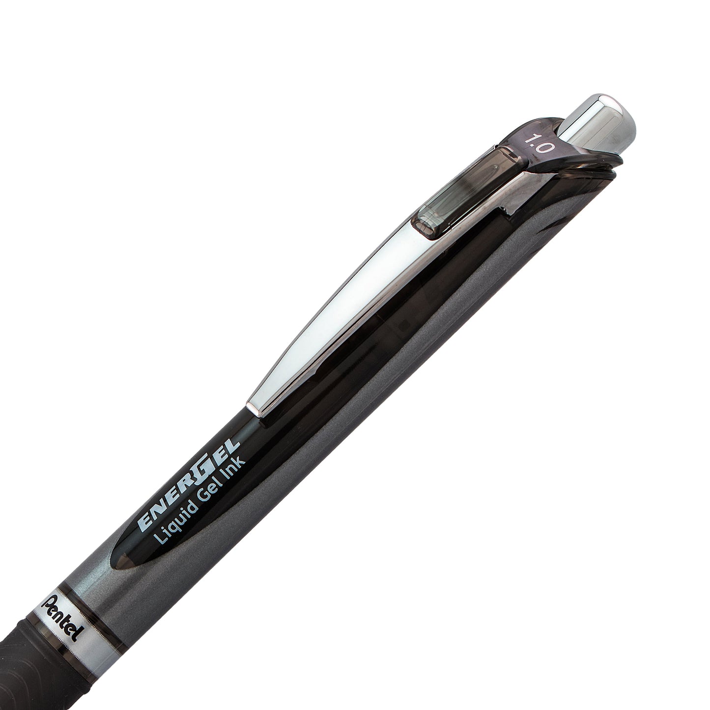 EnerGel RTX Retractable Liquid Gel Pen, (1.0mm) Metal Tip, Bold Line, Black Ink (BL80-A)