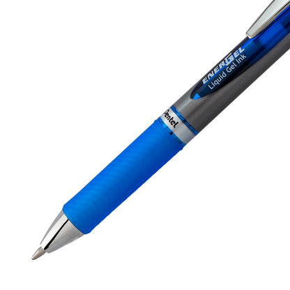 Pentel EnerGel RTX Retractable Liquid Gel Pen, (1.0mm) Metal Tip, Bold Line, Blue Ink (BL80-C)