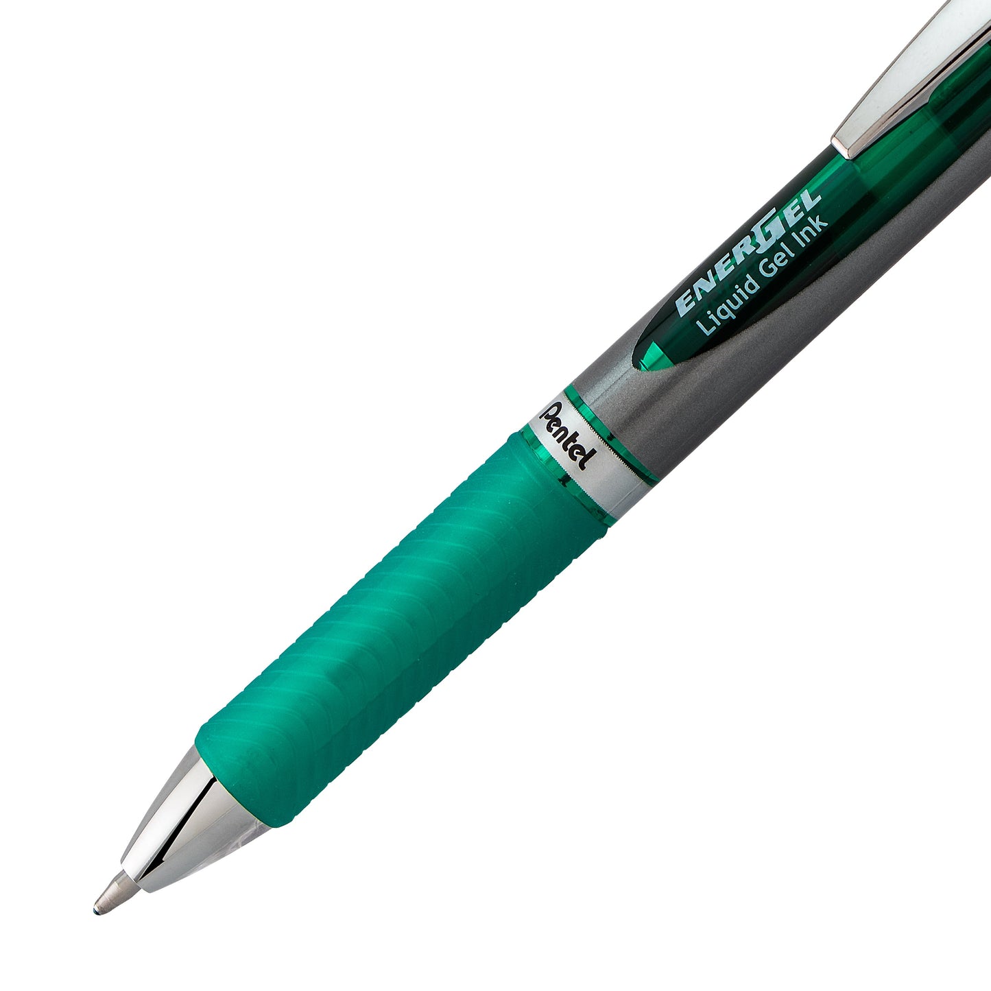 EnerGel RTX Retractable Liquid Gel Pen, (1.0mm) Metal Tip, Bold Line, Green Ink (BL80-D)
