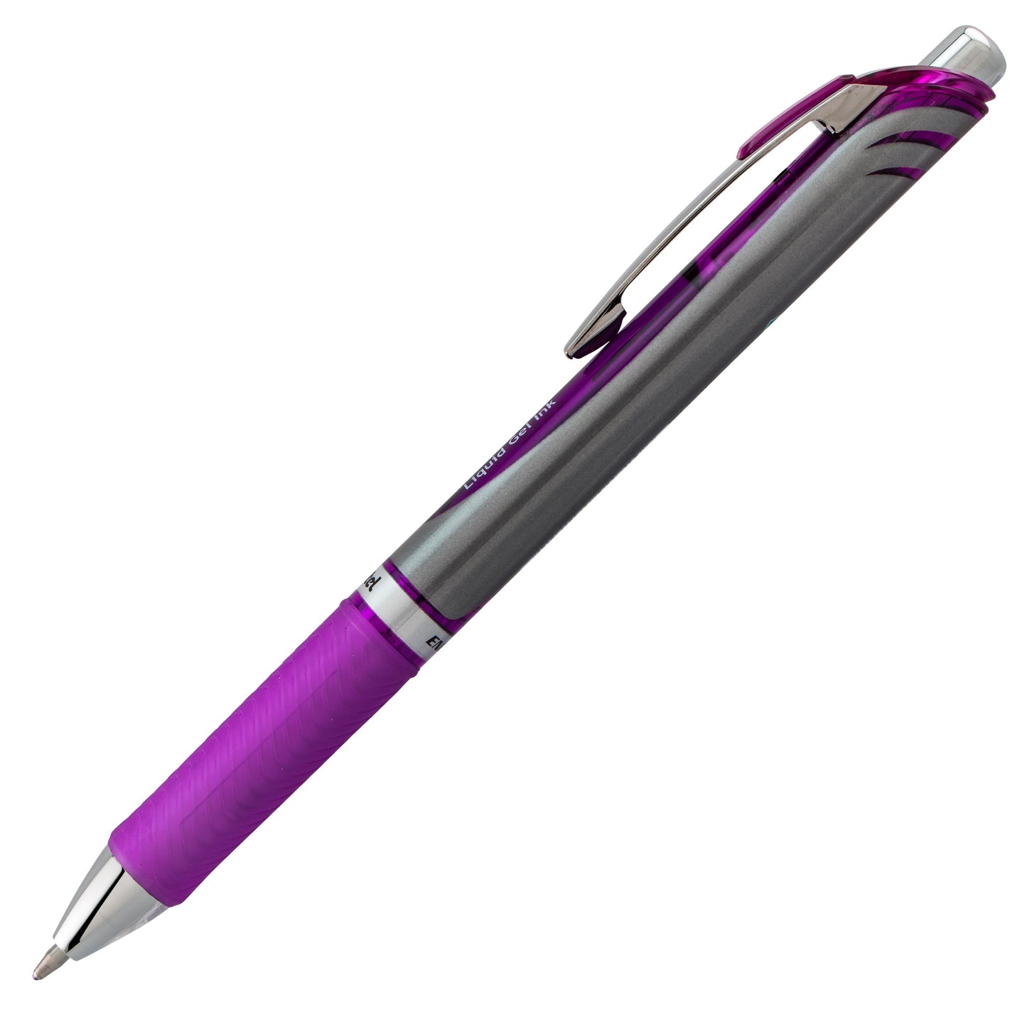 Pentel EnerGel RTX Retractable Liquid Gel Pen, (1.0mm) Metal Tip, Bold Line, Violet Ink (BL80-V)