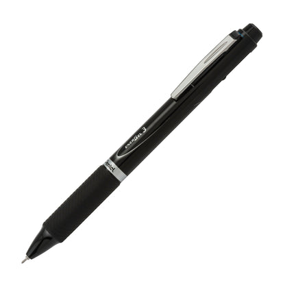 EnerGel 3 Multi-Function, 3-Ink Gel Pen, (0.5mm) Fine Line, Black/Red/Blue Ink, Black Barrel (BLC35A)