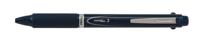 EnerGel 3 Multi-Function, 3-Ink Gel Pen, (0.5mm) Fine Line, Black/Red/Blue Ink, Dark Blue Barrel (BLC35C)