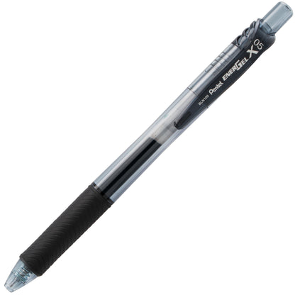 Pentel EnerGel-X Retractable Liquid Gel Pen, (0.5mm) Needle Tip, Fine Line, Black Ink (BLN105-A)
